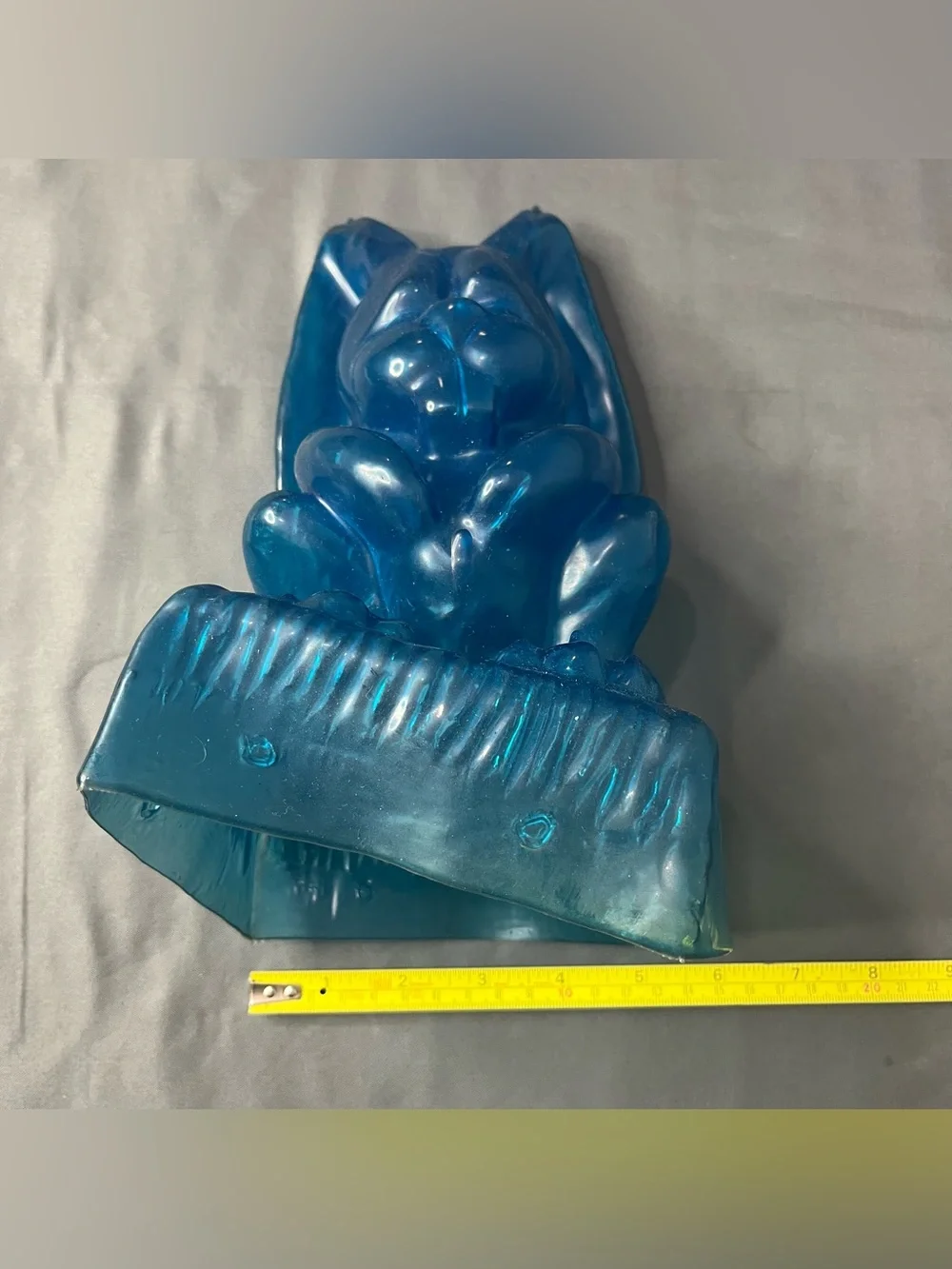 Vintage Ice Art Ice Sculpture Molds Bunny Rabbit Reusable Blue Plastic Silicone